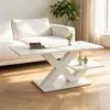 Konferenčný stolík, 100x48x45 cm, 100% MDF, biely, Náhľad obrázku produktu 5