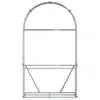 vidaXL Riparo per legna da ardere argento 120x45x210 cm Anteprima dell’immagine prodotto 4