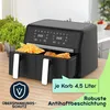 Premium Dual-Zone Heissluftfritteuse, Doppelkorb, 2x 4,5 l, Produktbild-Vorschau 2