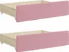 vidaXL Bettschubladen 2 Stk. Rosa Holzwerkstoff und Samt Produktbild-Vorschau 1