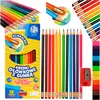 Pastelli a matita con gomma 12 colori triangolari Astra Anteprima dell’immagine prodotto 5