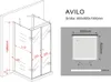 U-Duschkabine AVILO 80 x 80 x 195 cm ohne Duschtasse Produktbild-Vorschau 6