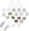 24 Stück Sechseckiger Spiegel Wandaufkleber 3D Sechseck Produktbild-Vorschau 5