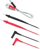 A collection of multimeter test leads and probes against a white background. Produktbild-Vorschau