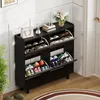 Armadio per scarpe UnboxG, 100 x 24 cm, nero, stretto, con Anteprima dell’immagine prodotto 3