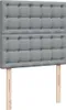 Boxspringbett mit Matratze Hellgrau 100x200 cm Stoff, Produktbild-Vorschau 7