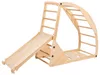 BELIANI 4-in-1 Kletterdreieck Set Hellbraun Kiefernholz mit Produktbild-Vorschau 9