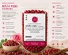 Boccioli di rosa essiccati, fiori rossi commestibili - 50 g Anteprima dell’immagine prodotto 7