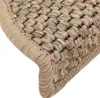 vidaXL Tappetini per scale in Sisal autoadesivo 15 pezzi Anteprima dell’immagine prodotto 15