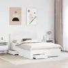 vidaXL Bettrahmen mit Schubladen Weiß 160 x 200 cm Produktbild-Vorschau 3