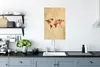 MuchoWow® Poster Weltkarte - Herz - Papyrus 40x60 cm - Produktbild-Vorschau 3