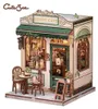 Miniatuur huismodel bouwpakket: Zonnig café, 20 x 16 cm Productafbeelding-voorbeeld 1