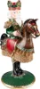 Clayre & Eef Kerzenständer Nussknacker 33 cm Grün Braun Produktbild-Vorschau 1