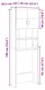 vidaXL Waschmaschinenschrank Sonoma-Eiche 64x25,5x190 cm Produktbild-Vorschau 7