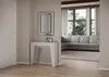 Rozkládací konzola 90x25/181 cm úzká bílá jasan Náhled obrázku produktu 2