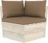 Maison Exclusive - Garten-Palettensofa 2-Sitzer mit Kissen Produktbild-Vorschau 4