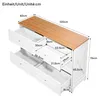 Merax Modernes Sideboard mit 6 Schubladen, Kommode in Produktbild-Vorschau 7