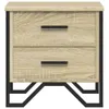 Nachttische 2 Stk. Sonoma-Eiche 40x41x40 cm Holzwerkstoff Produktbild-Vorschau 5