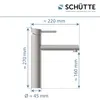 SCHÜTTE Küchenarmatur Edelstahl massiv, 360° schwenkbarer Produktbild-Vorschau 3