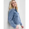 GAP Jeansjacke mit Rüschenärmeln 635618-00__L Produktbild-Vorschau 3