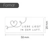 50er-Set Seifenblasen-Aufkleber Hochzeit - Herzlinie Liebe Produktbild-Vorschau 2