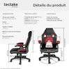 Chaise gamer MIKE - noir/rouge Voir les images du produit 6