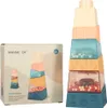 Montessori vzdělávací pyramidová senzorická věž s míčky Náhľad obrázku produktu 5