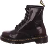 A side view of a burgundy Dr. Martens boot. Produktbild-Vorschau