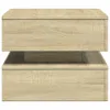 Table basse avec lampes LED Chêne Sonoma 50x50x40 cm Voir les images du produit 9