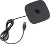 A black USB charging base with a coiled cable and a USB connector. Anteprima dell’immagine prodotto