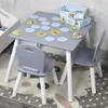 Stolik dziecięcy z 2 krzesłami, szary Podgląd zdjęcia produktu 3