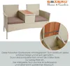 Polyrattan Gartenbank Bank Rattan Sitzbank 2-Sitzer Produktbild-Vorschau 5