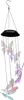A solar-powered wind chime with butterfly-shaped ornaments that light up in various colors. Produktbild-Vorschau