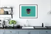 MuchoWow® Gerahmtes Poster Roboter - Gesicht - Antenne - Produktbild-Vorschau 4