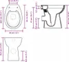 WC Senza Brida 7 cm Altezza Extra Chiusura Rallentata Anteprima dell’immagine prodotto 10