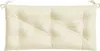 vidaXL Coussin pour banc de jardin Crème 100x50x7 cm Tissu Voir les images du produit 4