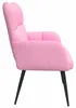 vidaXL dvojmiestna pohovka ružová 115 x 61 x 87 cm látková Náhľad obrázku produktu 5