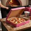 KAPAK Pizzakarton Rosa 32x32x4 cm für Gastronomie Produktbild-Vorschau 4