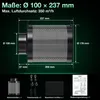 ISOISL Aktívny uhlíkový filter, priemer 100 mm, rozmery Náhľad obrázku produktu 2