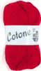 A ball of red yarn with a label. Produktbild-Vorschau