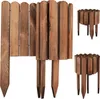 Holz Rollzaun Dunkelbraun 40x200 cm Beeteinfassung für Produktbild-Vorschau 2