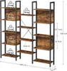 A diagram of a bookshelf with dimensions and weight capacity indicated. Produktbild-Vorschau