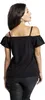 RED by EMP Damen schwarzes T-Shirt mit Cold-Shoulder L Produktbild-Vorschau 5