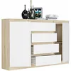 Komoda 160 cm zásuvky dveře skříňka FRAMIRE R-160-S4 sonoma Náhled obrázku produktu 4