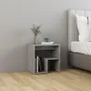 vidaXL Comodino grigio cemento 40x30x40 cm in materiale Anteprima dell’immagine prodotto 1