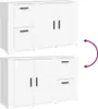 vidaXL Sideboard Blanc 100x33x59,5 cm Bois composite Voir les images du produit 10
