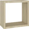 vidaXL Scaffali a cubo 4 pezzi rovere Sonoma 30x15x30 cm Anteprima dell’immagine prodotto 14