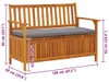 Ławka Ogrodowa Ze Schowkiem, 120 Cm, Lite Drewno Akacjowe Podgląd zdjęcia produktu 6