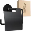 ovimar Toilettenpapierhalter Heroya mit Deckel ohne Bohren Produktbild-Vorschau 1