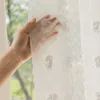 Vorhang Voile Weiß Boho mit Pompom Halbtransparent Vorhänge Produktbild-Vorschau 5